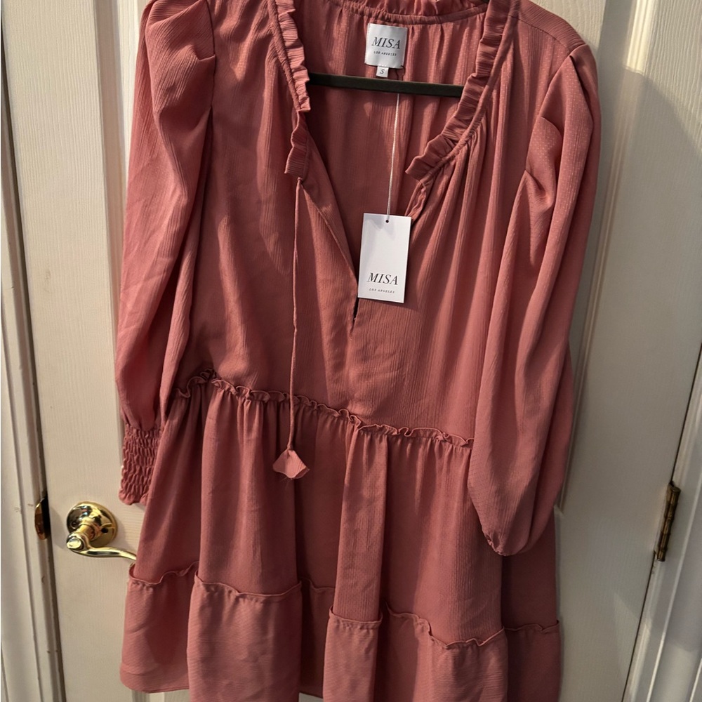 Pink Ruffle Women's Top - Picture 1 of 2